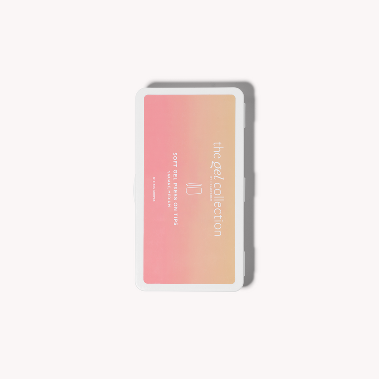 Soft Gel Press On Tipper • Square Medium (600 stk)