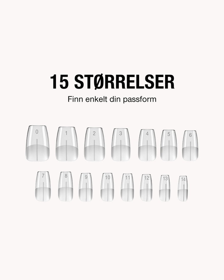 Gel Tips 21FREE Startpakke • The Gel Collection
