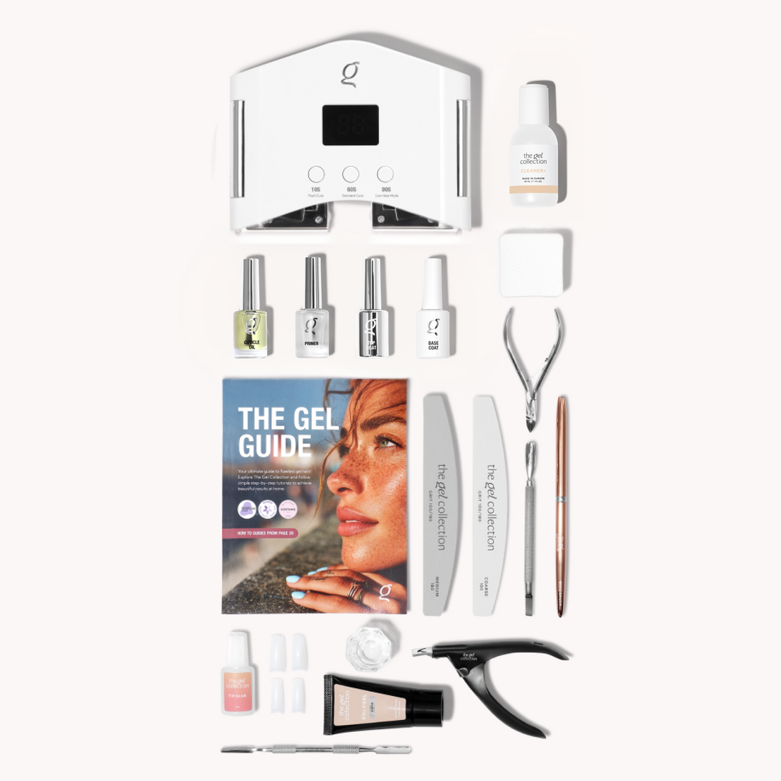 Polygel 21FREE+ startpakke – lampe, polygel og tilbehør