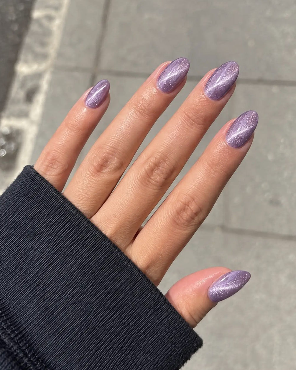 Gel Polish 287 Shockproof - Cat Eye Sparks på negler