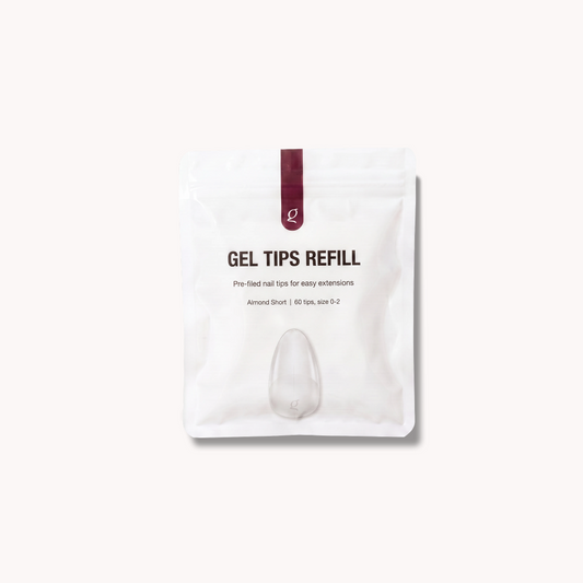 Gel Tips • Almond Short • Refill Bags (60 stk) • The Gel Collection