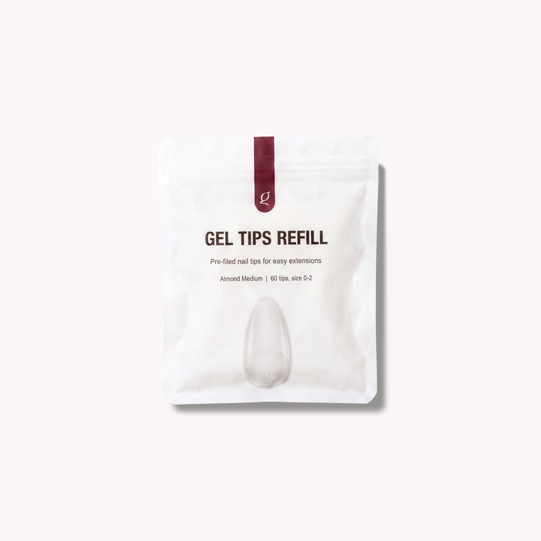 Gel Tips • Almond Medium • Refill Bags (60 stk) • The Gel Collection
