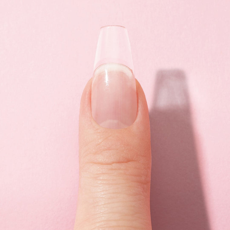 Soft Gel Press On Tipper • Coffin Medium (600 stk)