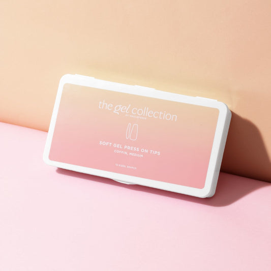 Soft Gel Press On Tipper • Coffin Medium (600 stk)