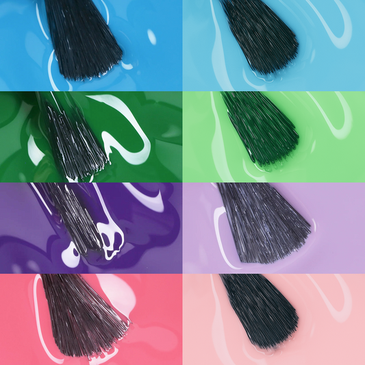Alle sommerfargene • tilbud på 8 farger i en pakke • 21FREE • The Gel Collection™