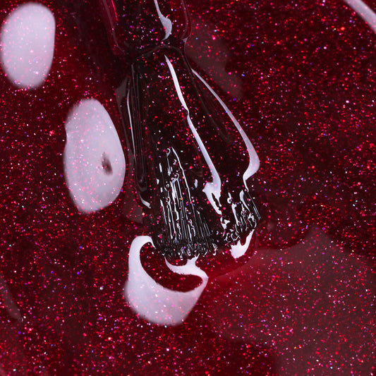 Gel Polish • 755 Cherry Glitz (semi-transparent) • 21FREE