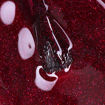 Gel Polish • 755 Cherry Glitz (semi-transparent) • 21FREE