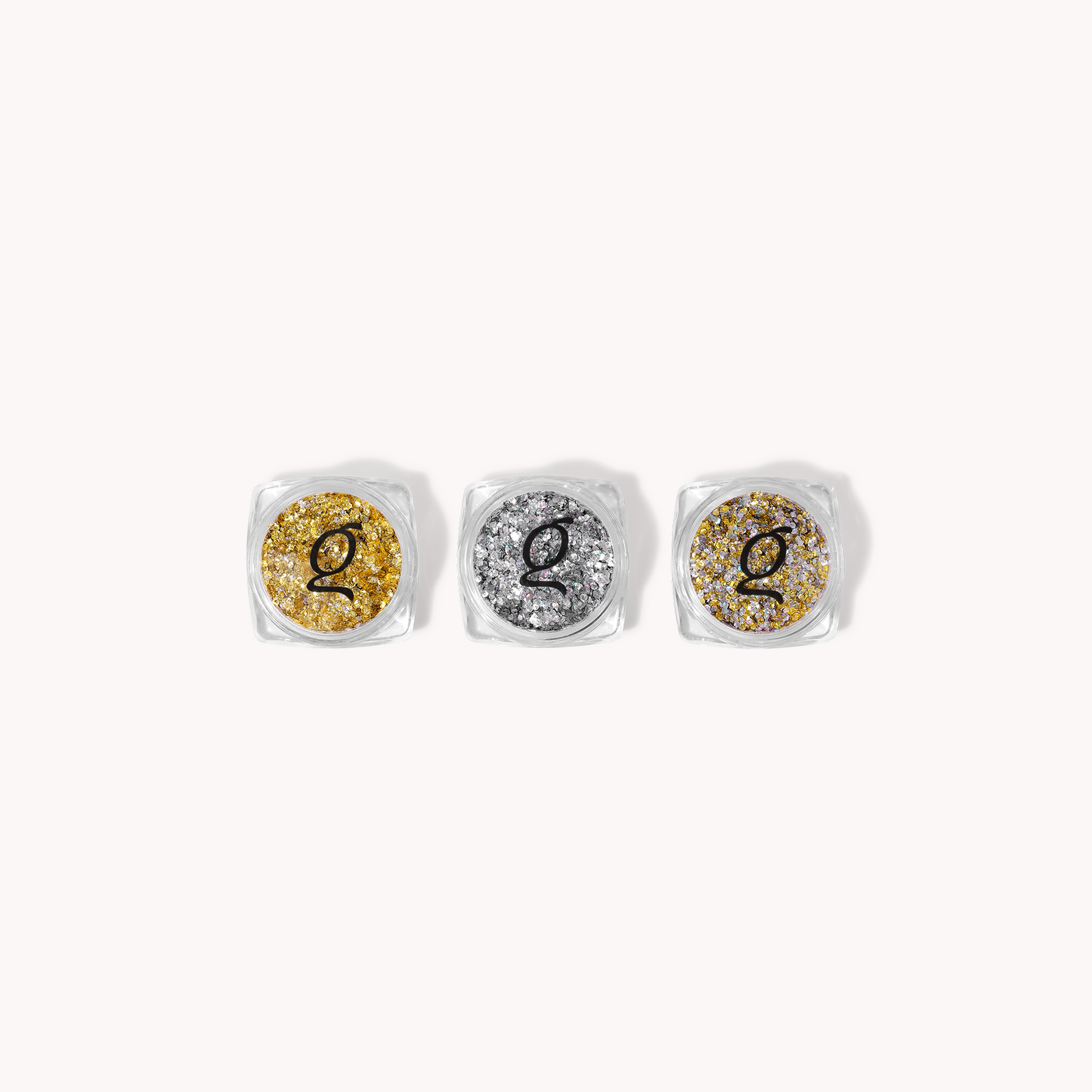 Hexagon Glitter • 3 stk