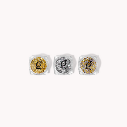 Hexagon Glitter • 3 stk