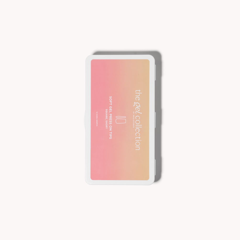 Soft Gel Press On Tipper • Square Short (600 stk)
