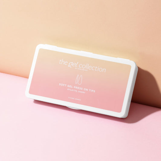 Soft Gel Press On Tipper • Stiletto Short (600 stk)