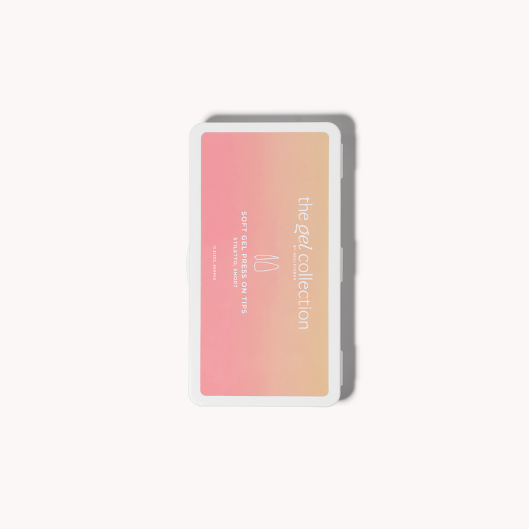 Soft Gel Press On Tipper • Stiletto Short (600 stk)