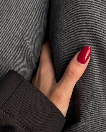Gel Tips Round Short på hånden