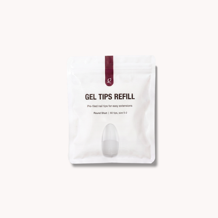 Gel Tips • Round Short • Refill Bags (60 stk) • The Gel Collection