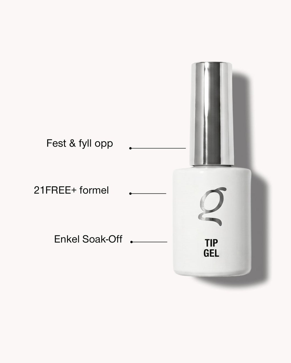 Tip Gel – fest & fyll opp, 21FREE+ formel, enkel soak-off