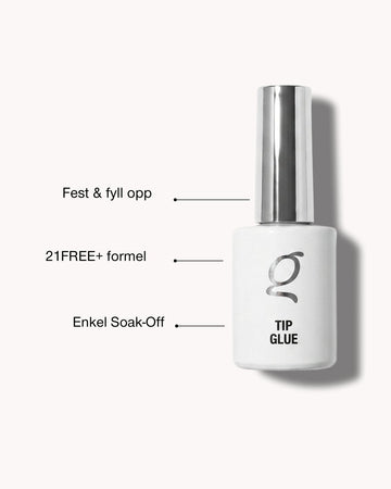 Tip Glue – fest & fyll opp, 21FREE+ formel, enkel soak-off