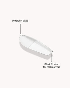 Gel Tips USP – ultratynn base, sterk fri kant