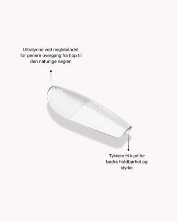Gel Tips USP – ultratynn ved neglebåndet