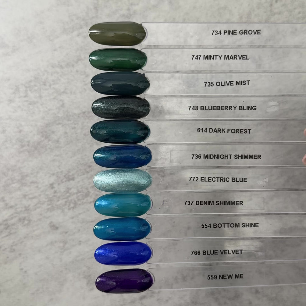 Gel Polish • 736 Midnight Shimmer (semi-transparent) • 21FREE