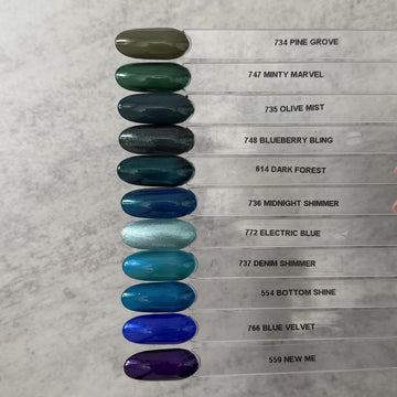 Gel Polish • 736 Midnight Shimmer (semi-transparent) • 21FREE