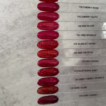 Gel Polish • 784 Deep Cherry Sparkle (semi-transparent) • 21FREE  • The Gel Collection™